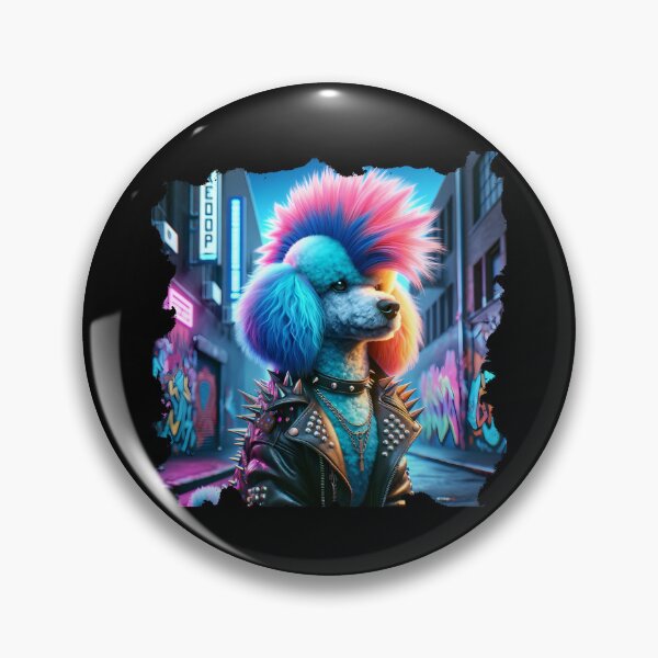 Item preview, caniche punk designed and sold by ghastlygraphix.