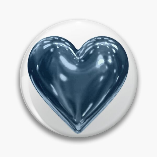 Item preview, Blue Metallic Heart designed and sold by lollydesigned.