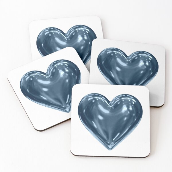 Item preview, Blue Metallic Heart designed and sold by lollydesigned.