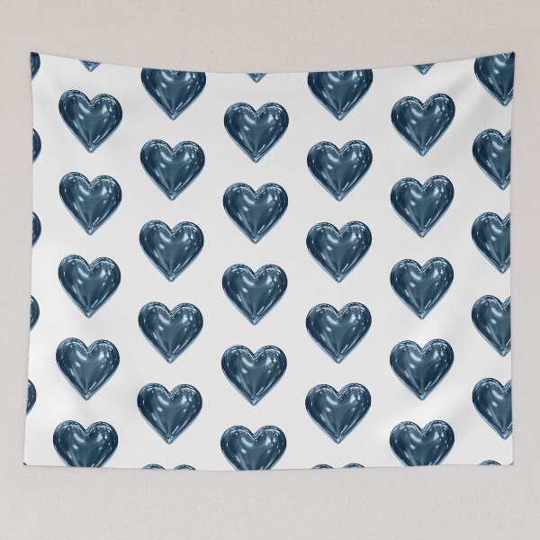 Item preview, Blue Metallic Heart designed and sold by lollydesigned.
