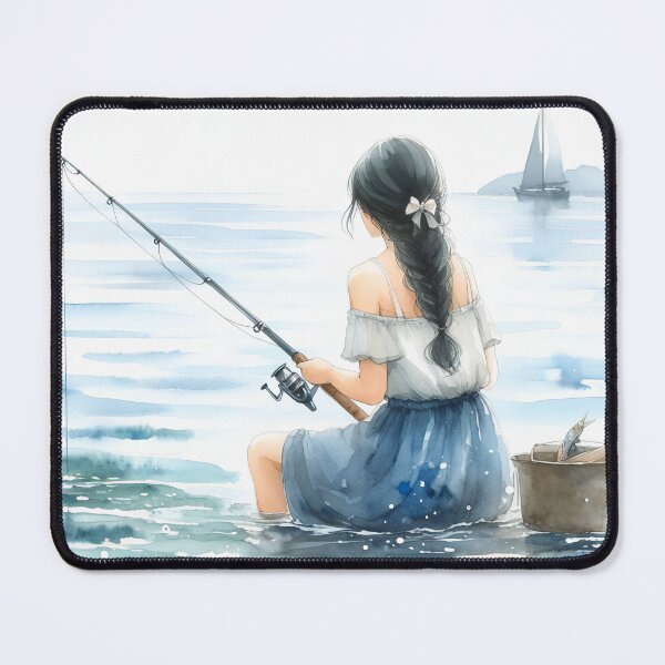 Item preview, Someone fishing alone in the middle of the sea designed and sold by ArtZone1987.