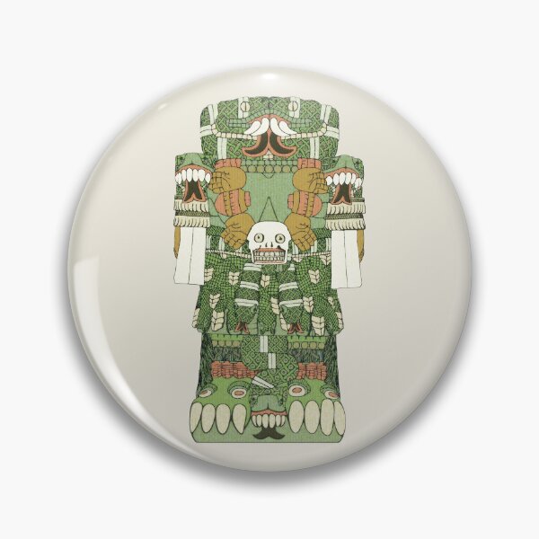 Item preview, Coatlicue - Aztec Mother Goddess Amate Paper Codex Borgia designed and sold by Aztectees.