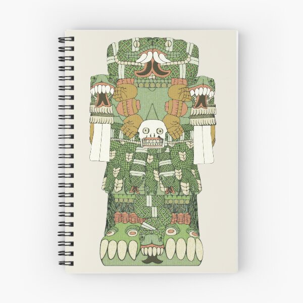 Item preview, Coatlicue - Aztec Mother Goddess Amate Paper Codex Borgia designed and sold by Aztectees.
