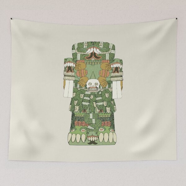 Item preview, Coatlicue - Aztec Mother Goddess Amate Paper Codex Borgia designed and sold by Aztectees.
