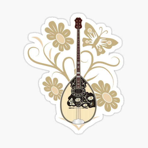 Greek Bouzouki Sticker