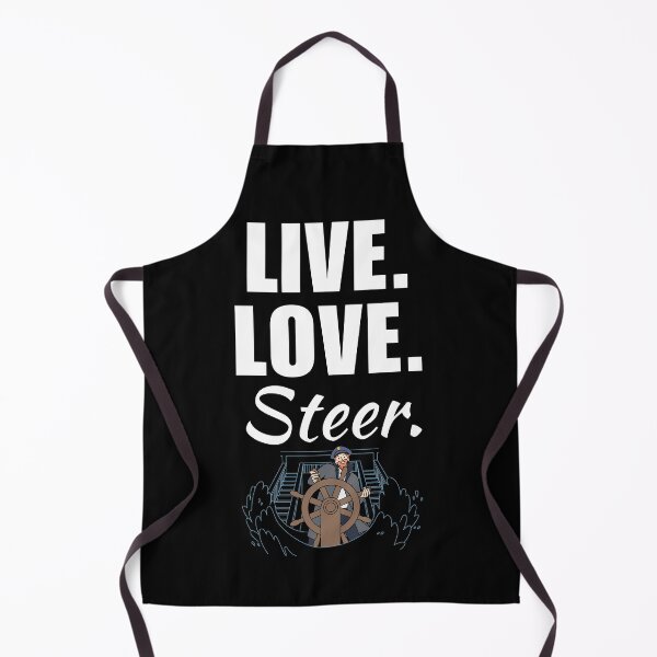 Item preview, Live, love, steer. Funny sailing boat captain quote or saying for dad or husband designed and sold by NBSStore.