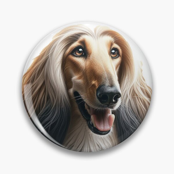 Item preview, Majestic Afghan Hound Art Print - Elegant Long-Haired Sighthound Dog Breed Portrait designed and sold by The Digital Compass.