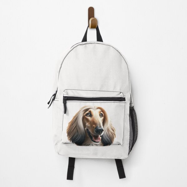 Item preview, Majestic Afghan Hound Art Print - Elegant Long-Haired Sighthound Dog Breed Portrait designed and sold by The Digital Compass.