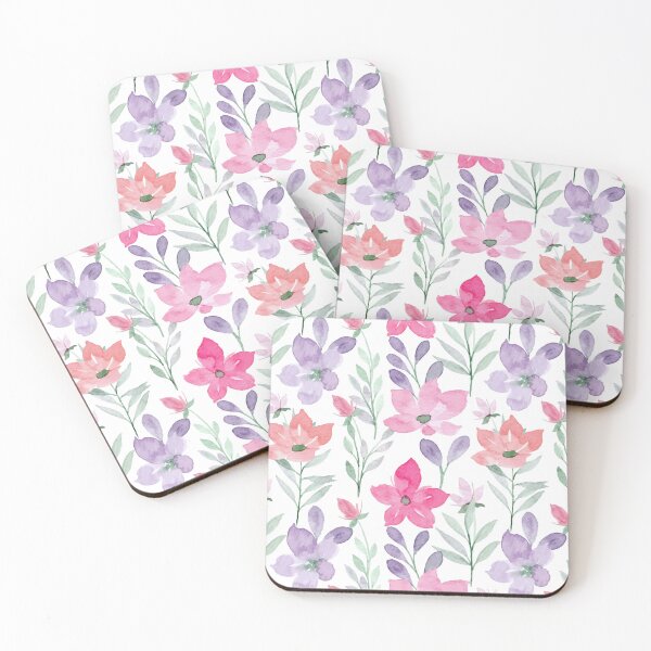 Item preview, Pink And Purple FlowerArt designed and sold by teesprinkle.
