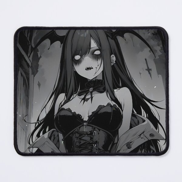 Item preview, Creepy Anime Girl Monochrome Gothic Corset Scary Jacket designed and sold by PixiAnime.