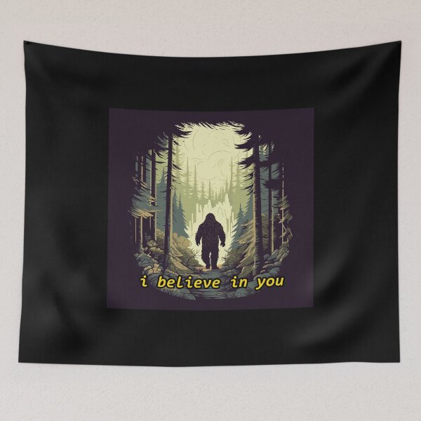 Item preview, I believe in you. Bigfoot walking in forest Art Classic  designed and sold by redstar19.
