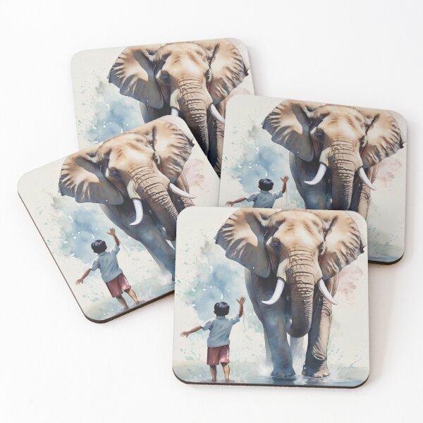 Item preview, We are friends, brother elephant, Person, Elephant designed and sold by ArtZone1987.