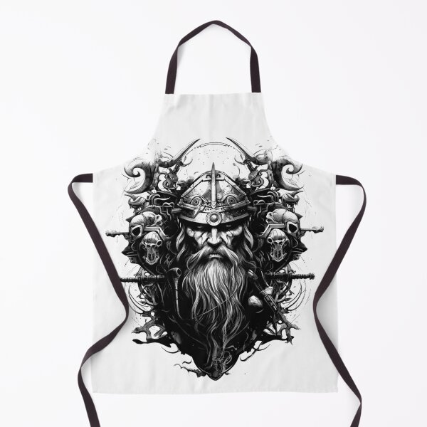 Item preview, Viking Warrior. Detailed tattoo Style Artwork designed and sold by Lucy Goosy Art.
