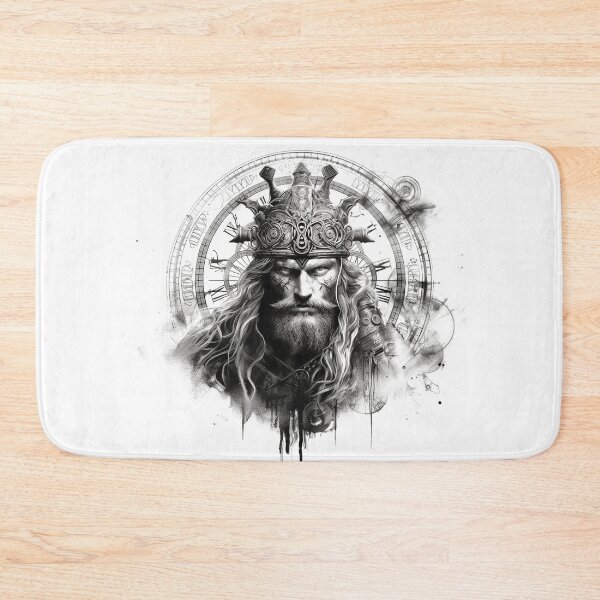 Item preview, Viking Warrior. Detailed tattoo Style Artwork designed and sold by Lucy Goosy Art.