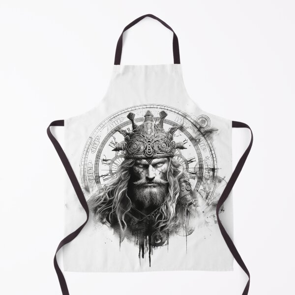 Item preview, Viking Warrior. Detailed tattoo Style Artwork designed and sold by Lucy Goosy Art.