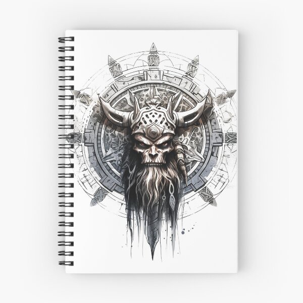 Item preview, Viking Warrior. Detailed tattoo Style Artwork designed and sold by Lucy Goosy Art.