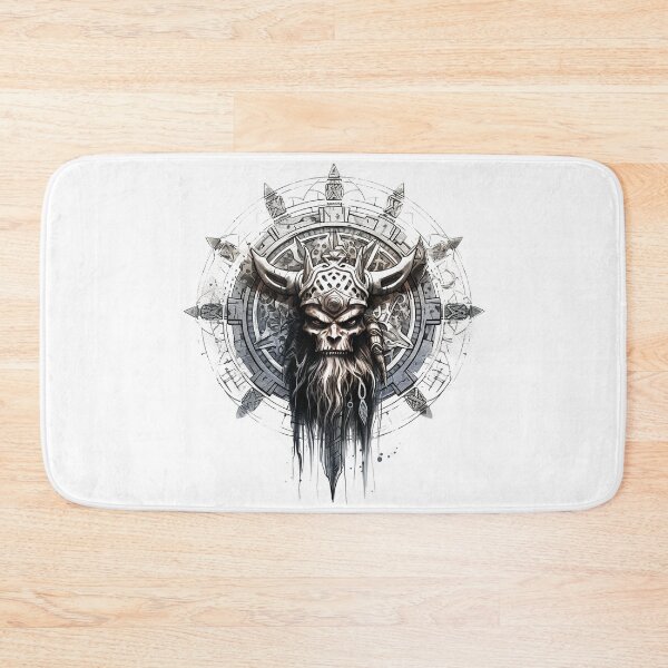 Item preview, Viking Warrior. Detailed tattoo Style Artwork designed and sold by Lucy Goosy Art.