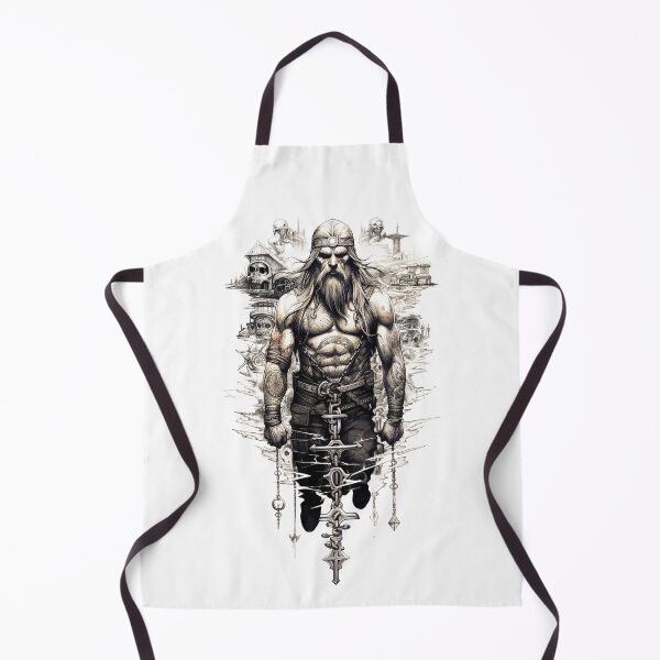 Item preview, Viking Warrior. Detailed tattoo Style Artwork designed and sold by Lucy Goosy Art.
