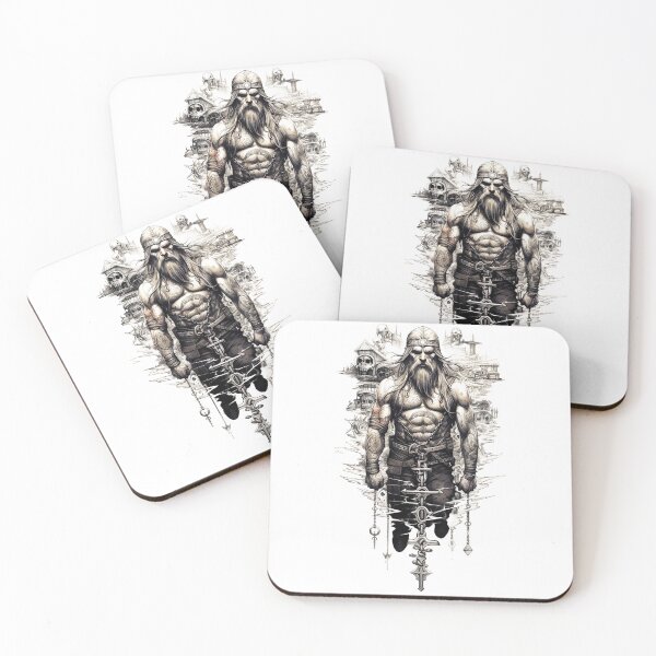 Item preview, Viking Warrior. Detailed tattoo Style Artwork designed and sold by Lucy Goosy Art.