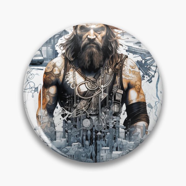 Item preview, Viking Warrior. Detailed tattoo Style Artwork designed and sold by Lucy Goosy Art.