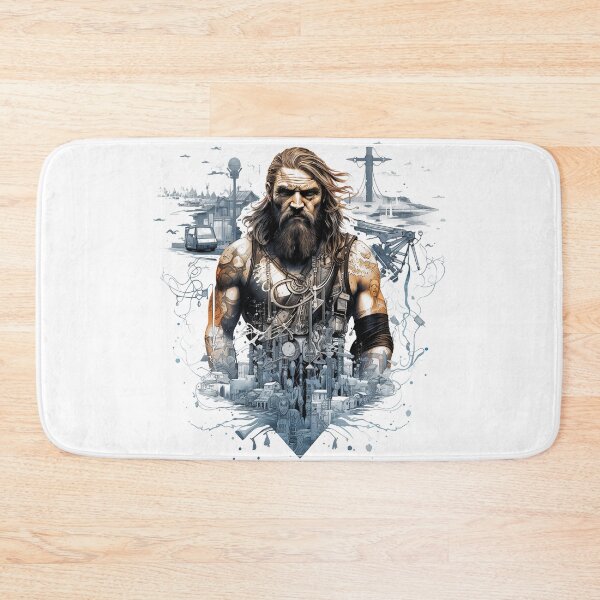 Item preview, Viking Warrior. Detailed tattoo Style Artwork designed and sold by Lucy Goosy Art.