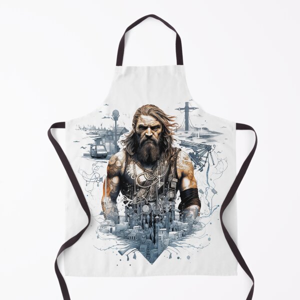 Item preview, Viking Warrior. Detailed tattoo Style Artwork designed and sold by Lucy Goosy Art.