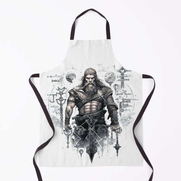 Item preview, Viking Warrior. Detailed tattoo Style Artwork designed and sold by Lucy Goosy Art.