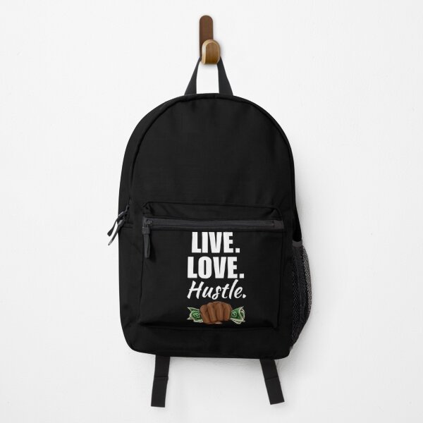 Item preview, Live, love, hustle. Hustle mindset, money motivation and financial freedom saying designed and sold by NBSStore.