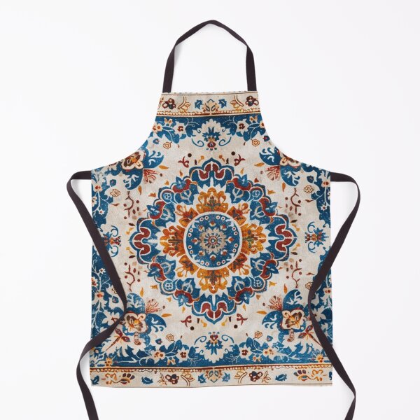 Item preview, Bright Vintage Oriental Beautiful Antique Blue Carpet Pattern designed and sold by GrinGalore.