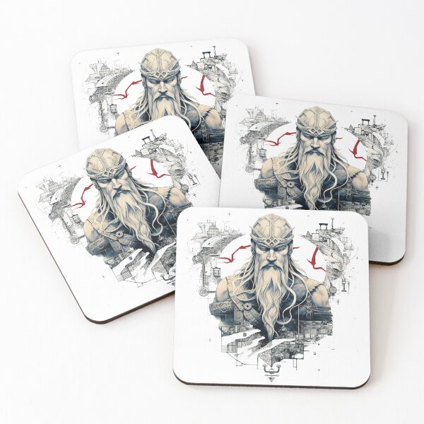 Item preview, Viking Warrior. Detailed tattoo Style Artwork designed and sold by Lucy Goosy Art.