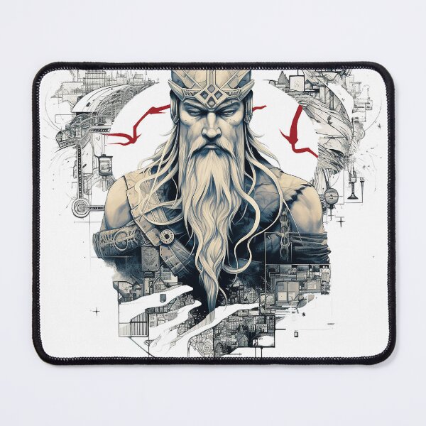 Item preview, Viking Warrior. Detailed tattoo Style Artwork designed and sold by Lucy Goosy Art.