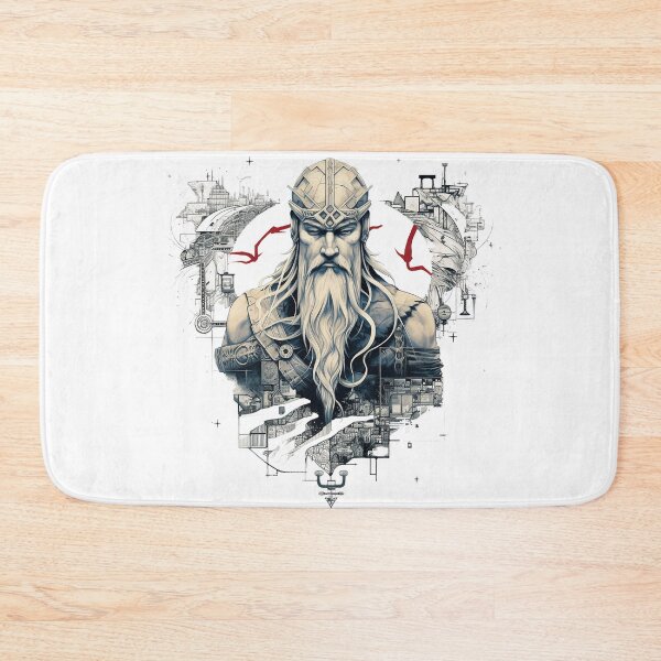 Item preview, Viking Warrior. Detailed tattoo Style Artwork designed and sold by Lucy Goosy Art.
