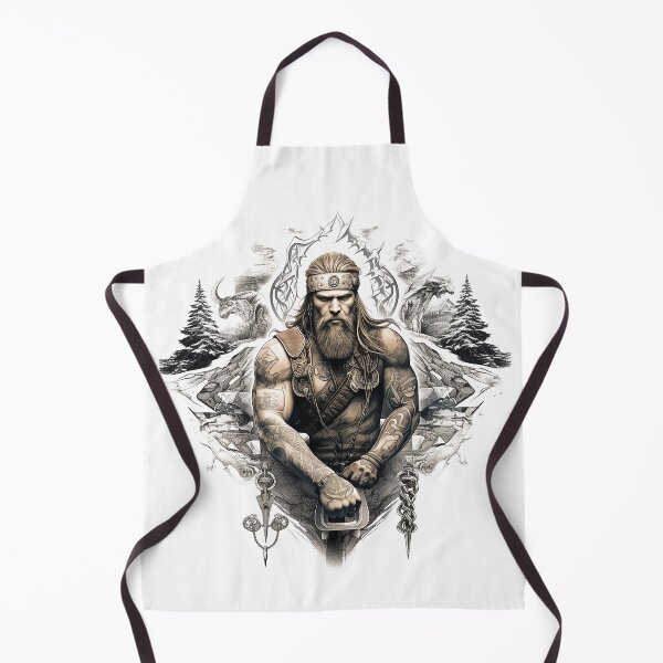 Item preview, Viking Warrior. Detailed tattoo Style Artwork designed and sold by Lucy Goosy Art.