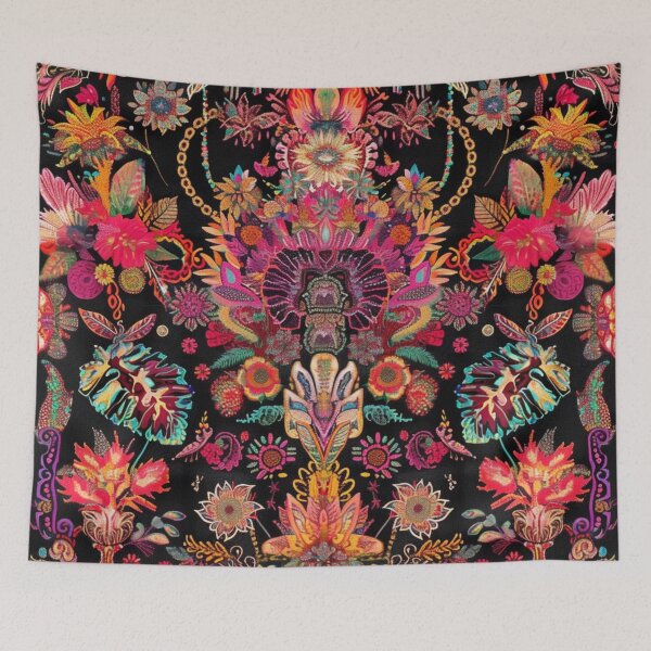 Item preview, Baroque Tropical Floral Southeast Persian Rug Print Carpet Pattern designed and sold by GrinGalore.
