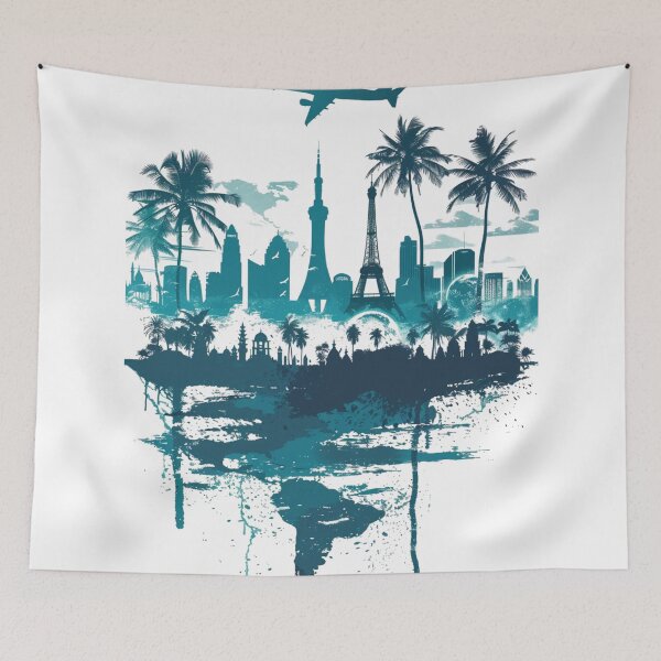 Item preview, Teal Travel Design 1 of 5 designed and sold by Jenson Major.