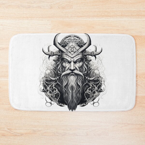 Item preview, Viking Warrior. Detailed tattoo Style Artwork designed and sold by Lucy Goosy Art.