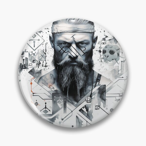 Item preview, Viking Warrior. Detailed tattoo Style Artwork designed and sold by Lucy Goosy Art.