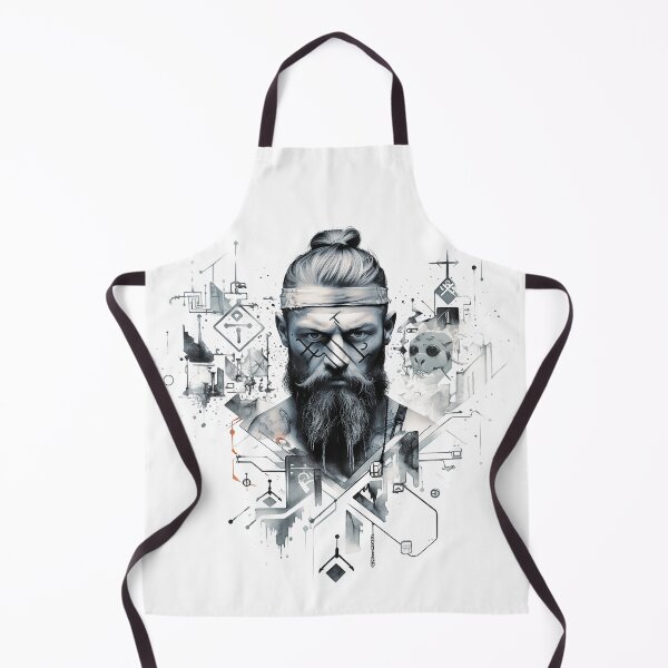 Item preview, Viking Warrior. Detailed tattoo Style Artwork designed and sold by Lucy Goosy Art.