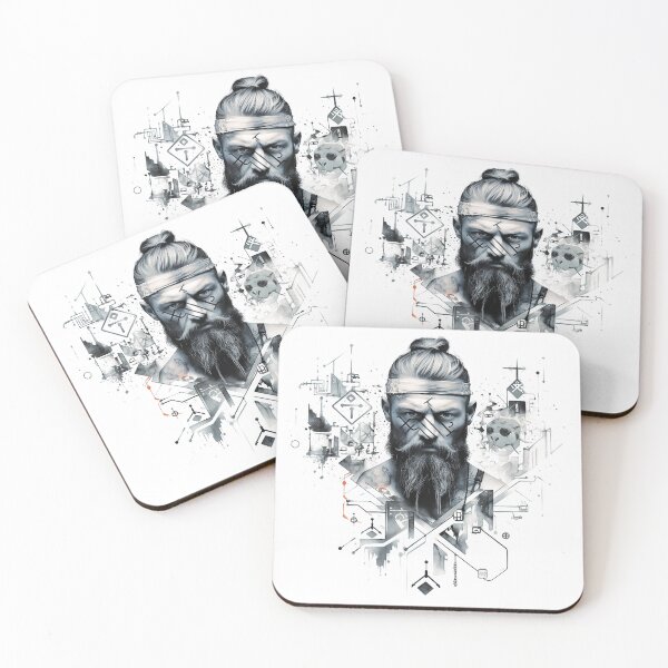 Item preview, Viking Warrior. Detailed tattoo Style Artwork designed and sold by Lucy Goosy Art.