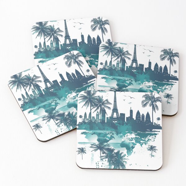 Item preview, Teal Travel Design 4 of 5 designed and sold by Jenson Major.
