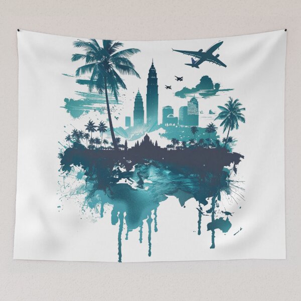 Item preview, Teal Travel Design 5 of 5 designed and sold by Jenson Major.