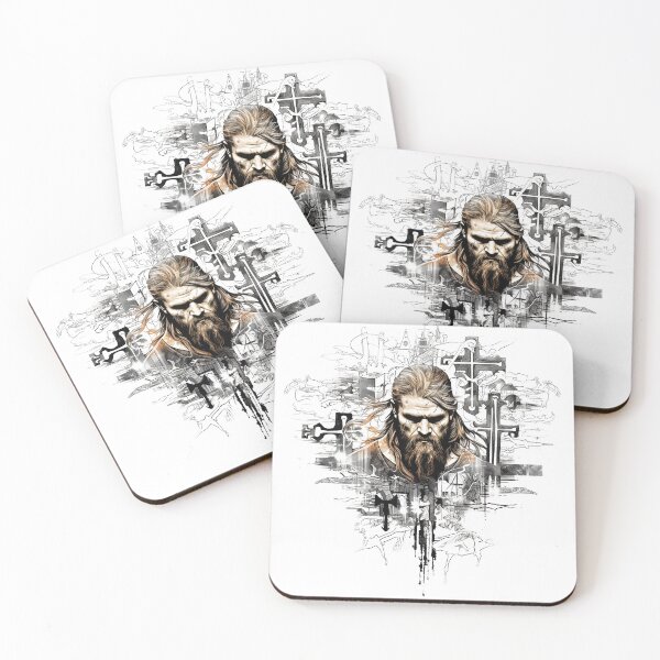 Item preview, Viking Warrior. Detailed tattoo Style Artwork designed and sold by Lucy Goosy Art.