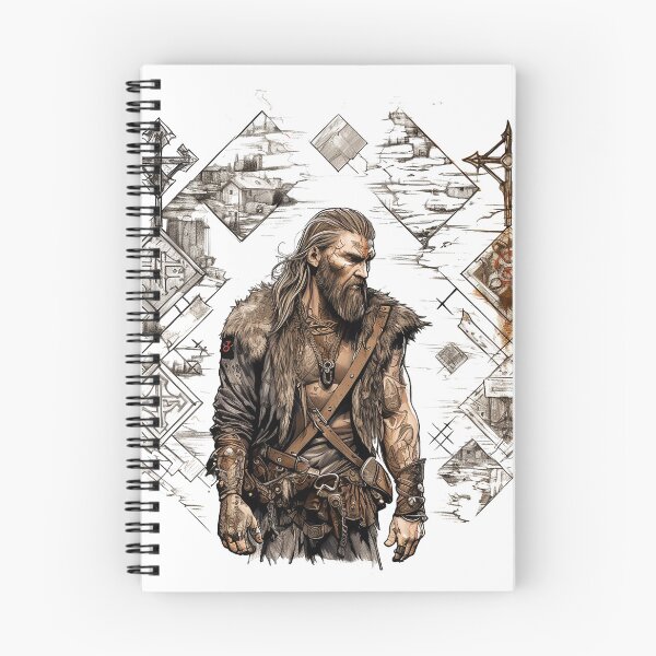 Item preview, Viking Warrior. Detailed tattoo Style Artwork designed and sold by Lucy Goosy Art.