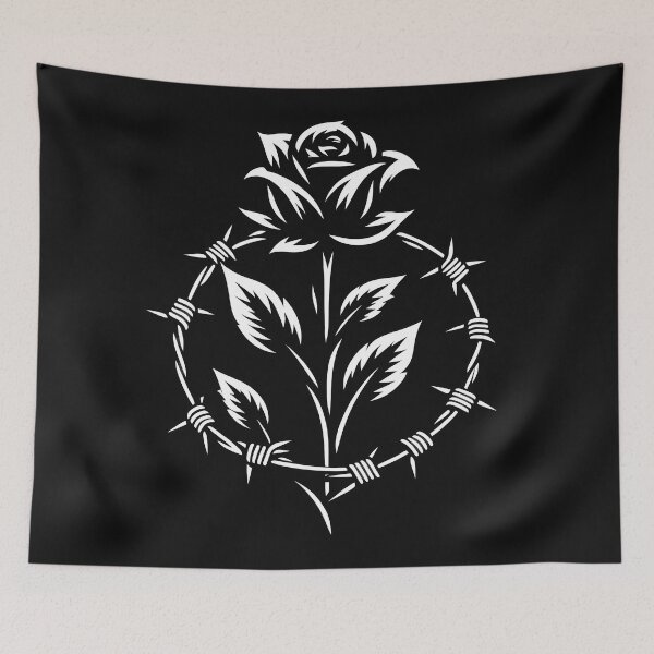 Item preview, rose barb wire art drawing clip art outfit circle love hand tattoo vector design reef designed and sold by naivnoia.
