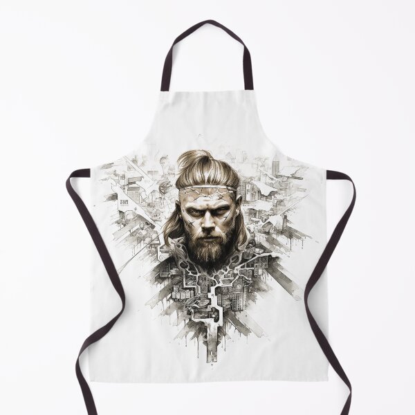 Item preview, Viking Warrior. Detailed tattoo Style Artwork designed and sold by Lucy Goosy Art.