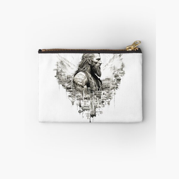 Item preview, Viking Warrior. Detailed tattoo Style Artwork designed and sold by Lucy Goosy Art.