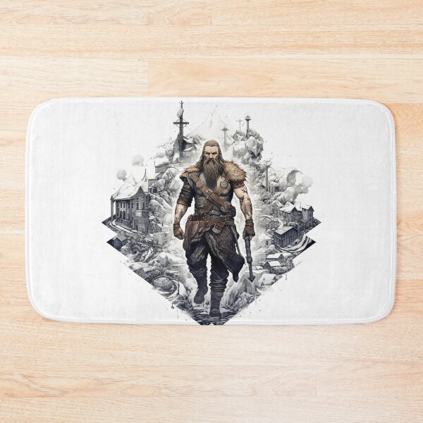Item preview, Viking Warrior. Detailed tattoo Style Artwork designed and sold by Lucy Goosy Art.