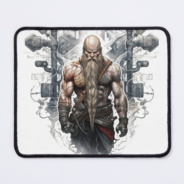 Item preview, Viking Warrior. Detailed tattoo Style Artwork designed and sold by Lucy Goosy Art.