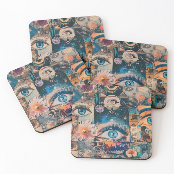 Item preview, 555 Metaphysical Eye Collage Art designed and sold by Mystikos Art.