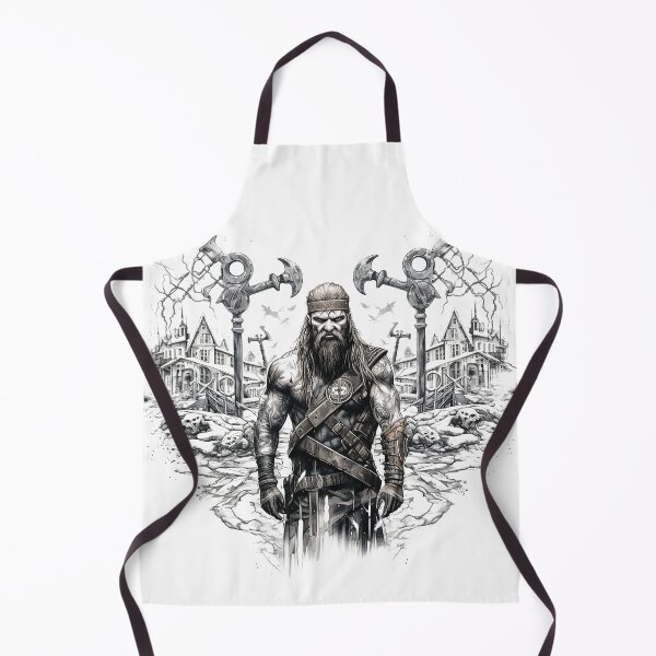 Item preview, Viking Warrior. Detailed tattoo Style Artwork designed and sold by Lucy Goosy Art.
